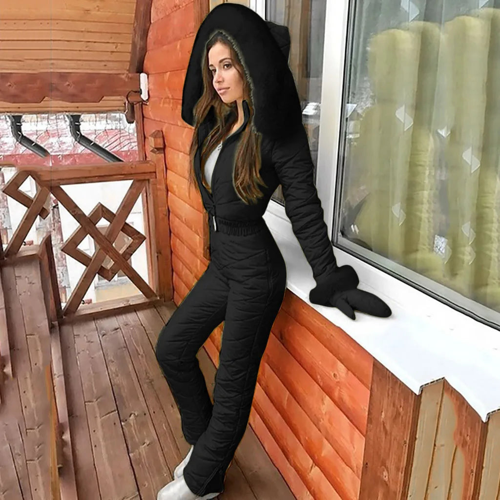 Eloura-Moda | Elegant women's winter jumpsuit