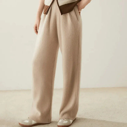 Sabina Cashmere Wide-Leg Pants