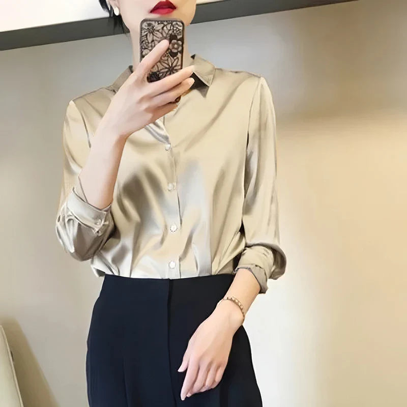 Sanne | Stylish Satin Blouse for Women