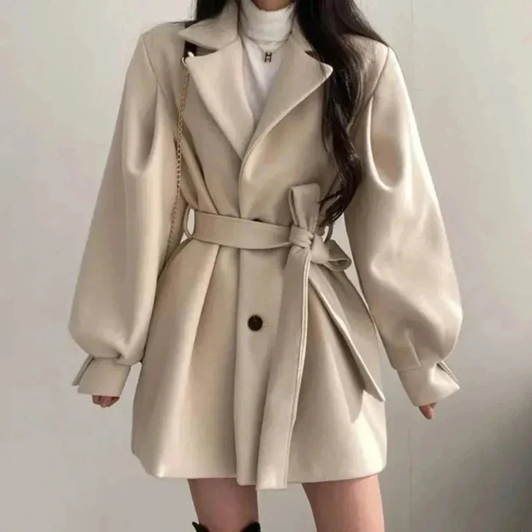 Sadie Lantern Sleeve Trench Coat