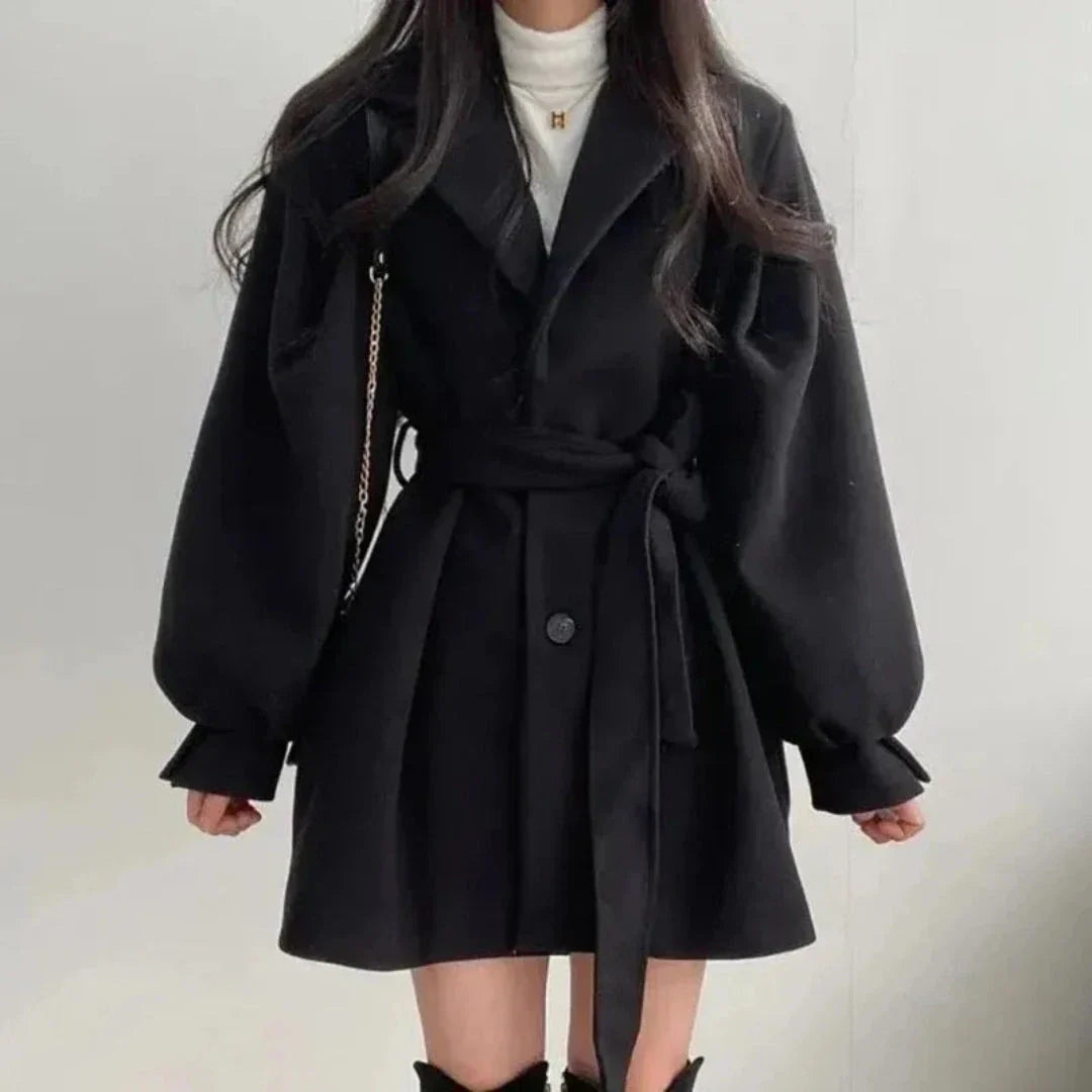 Sadie Lantern Sleeve Trench Coat