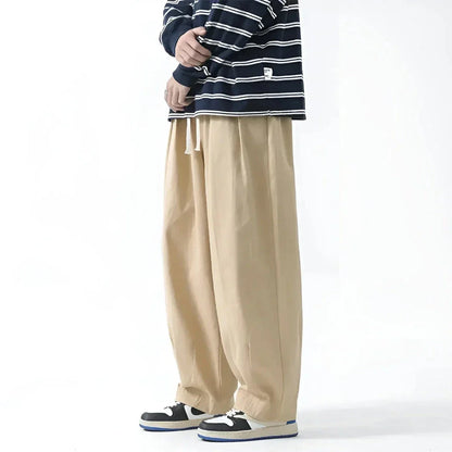 Waylynn Sam Oversized Pleated Casual Pants - Ultra Light Comfort With Adjustable Drawstring Waist