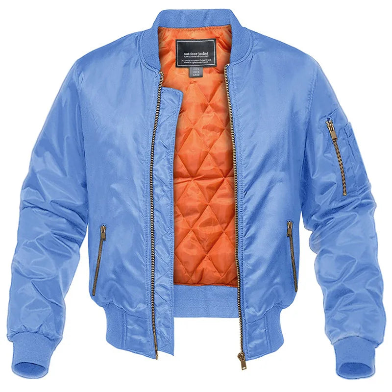 Mens Quilted Bomber Jacket Warmth And Style