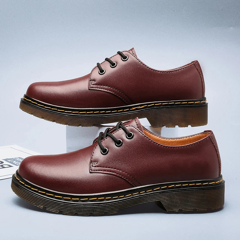 Men's Oxford Shoes Wide Fit Polished Lace Up For Business Professionals Premium Formal Wear