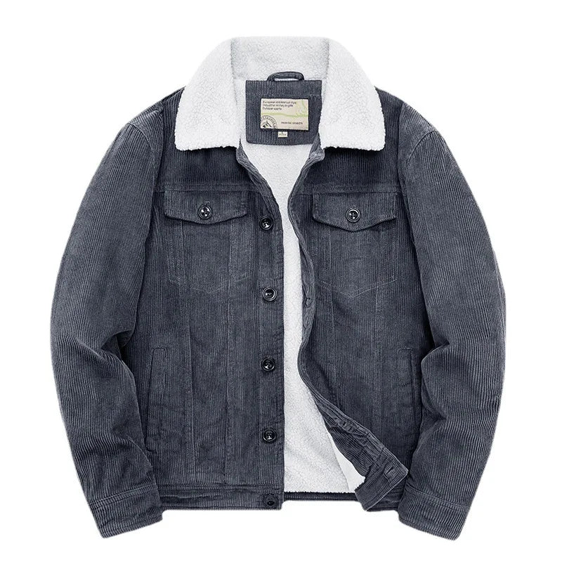 Logan Men's Casual Windbreaker With Quilted Cotton Lining For Warmth And Wind Protection