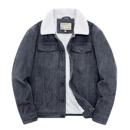 Logan Men's Casual Windbreaker With Quilted Cotton Lining For Warmth And Wind Protection