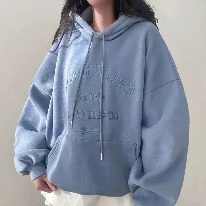 Hygge Women's Oversized Hoodie Cozy Loose Fit Drop Shoulder Sweatshirt For Comfort