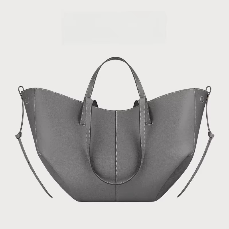 TrendAura Women's Leather Tote Bag With Winged Design And Large Capacity - Elegant Practical Workday Companion