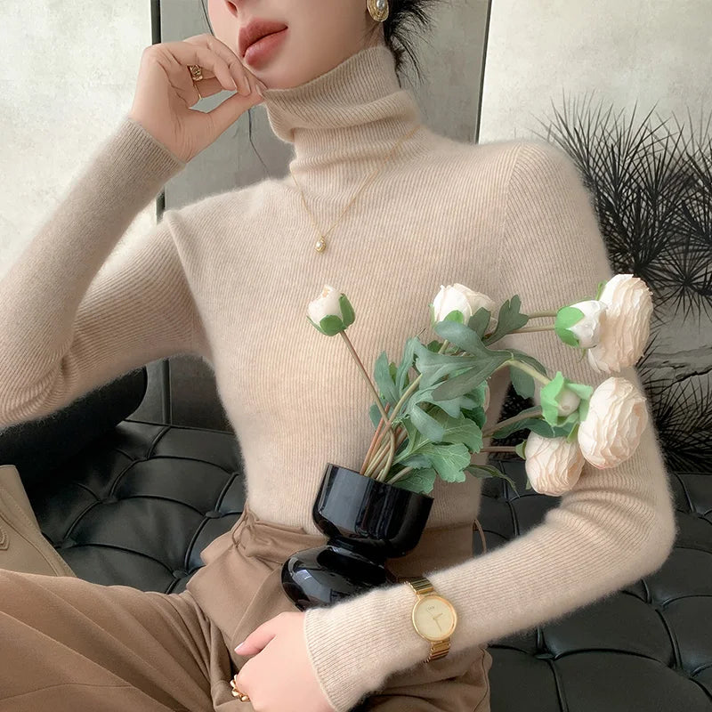 Nicky Wool Turtleneck Sweater For Cold Weather Lovers Timeless Classic Warmth For All Styles