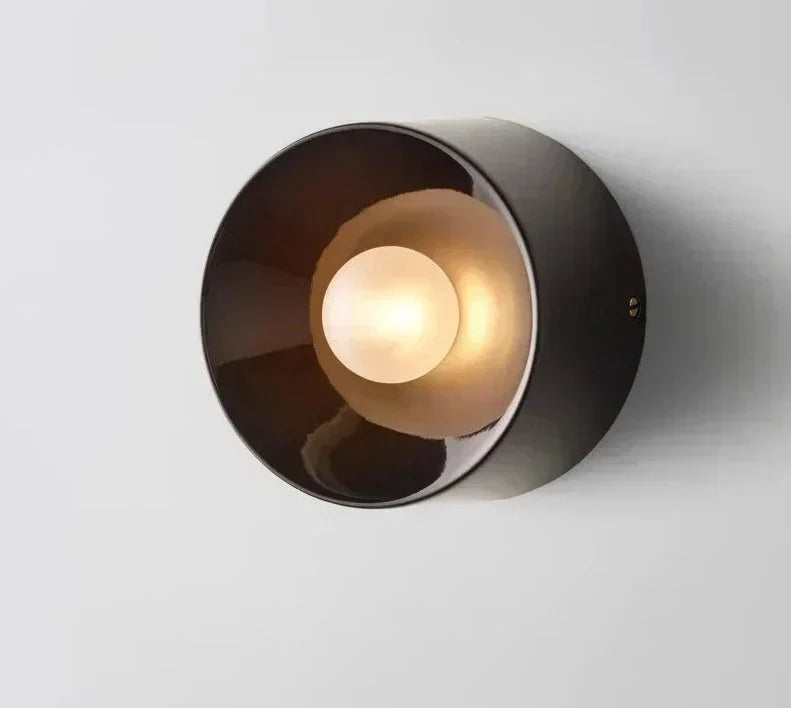 Modern Black Wall Sconce LED Minimalist Accent Light for Living Room and Bedroom