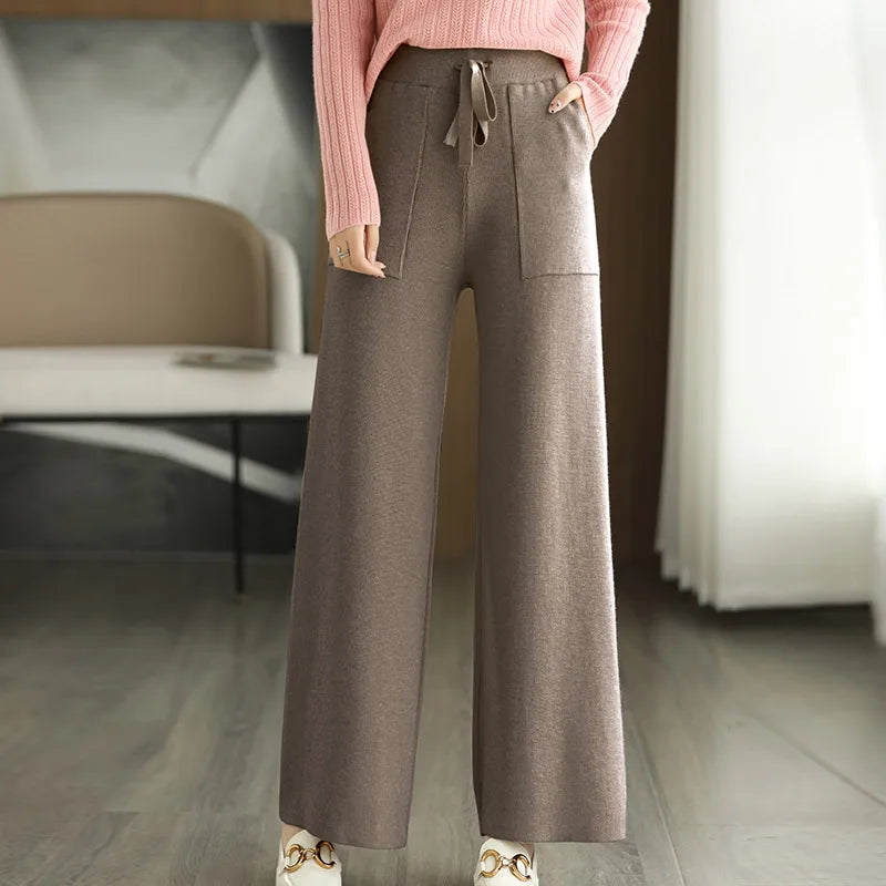 Nadja Merino Wool Office Pants