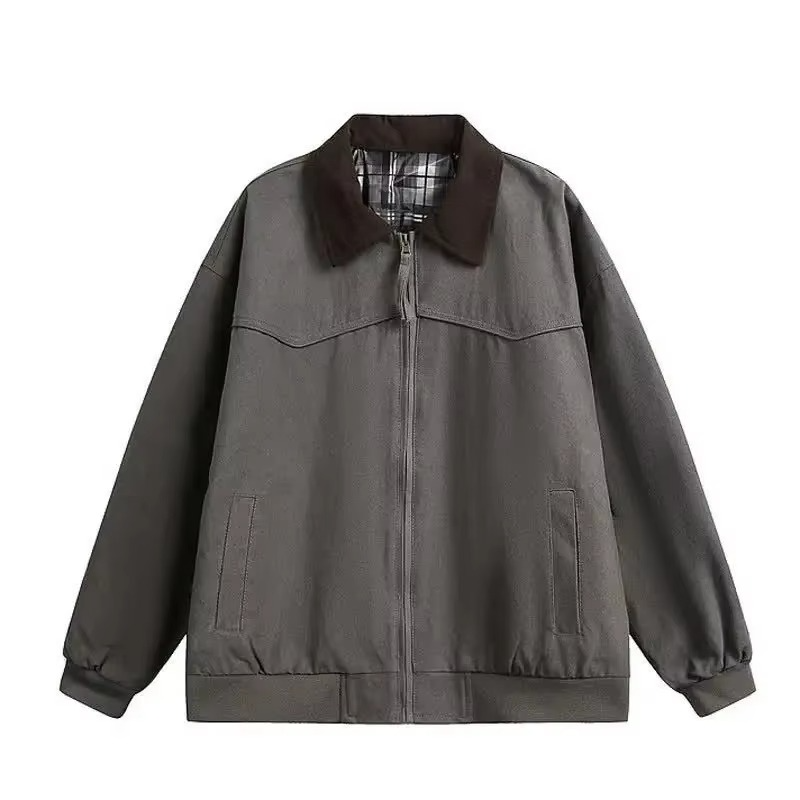 TrendAura American Vintage Cotton Workwear Jacket for Men All Day Comfort Durable Style