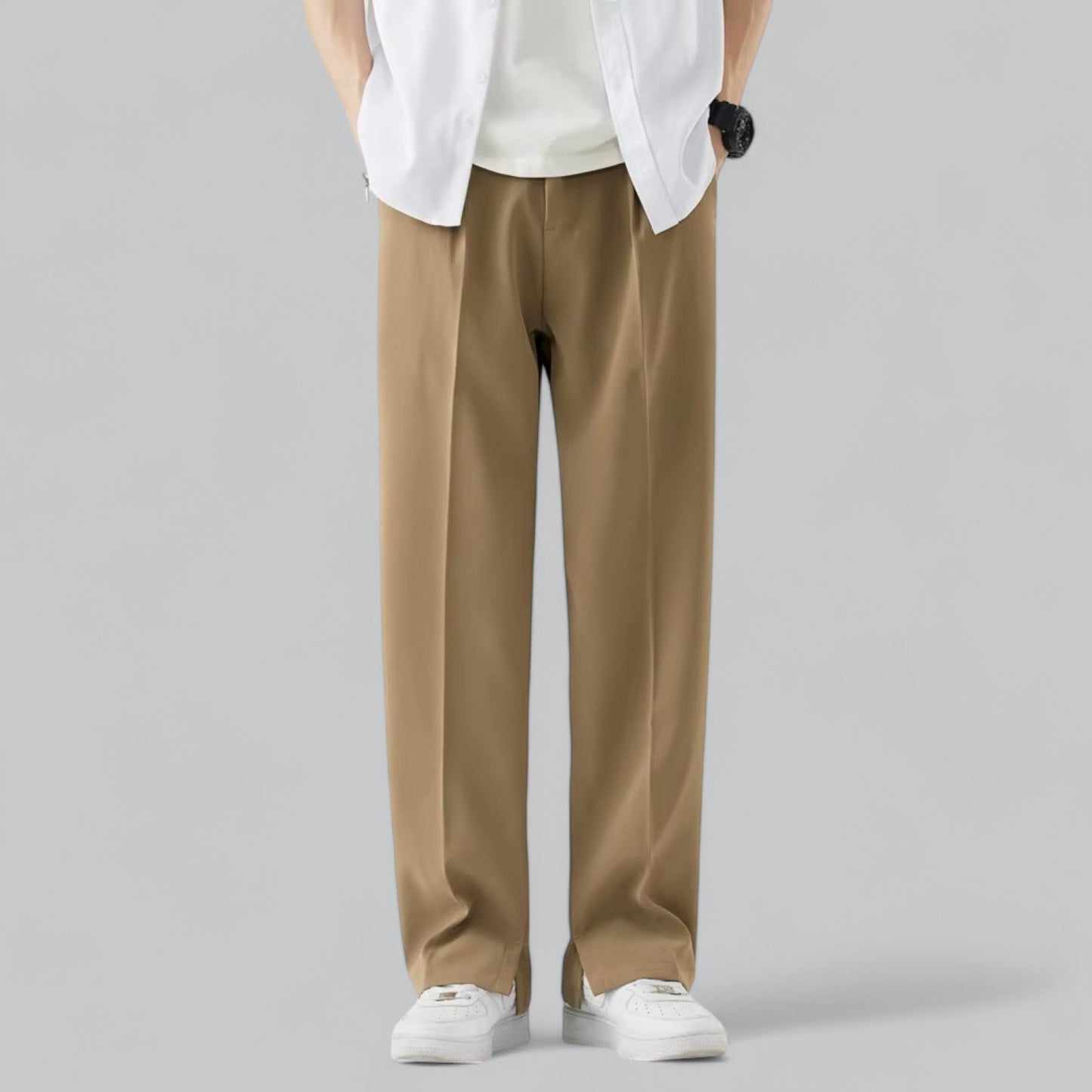 Jerry Men's Wide Straight Pants For Comfort And Style Office To Casual Wear All Day Comfort