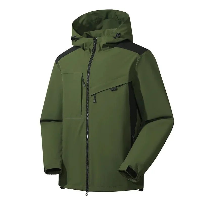 Casual hooded ski jacket for men