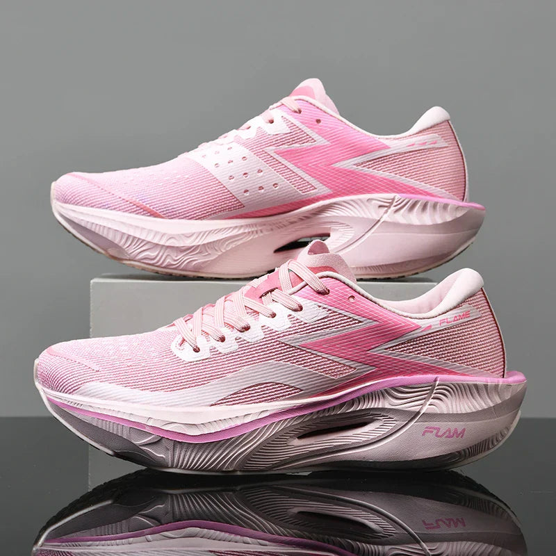 TrendAura Xcelerate V2 Running Sneakers With Carbon Plating Lightweight Moisture Wicking Mesh And Shock Absorbing Sole