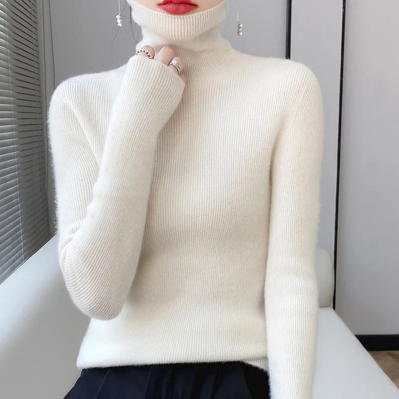 Nicky Wool Turtleneck Sweater For Cold Weather Lovers Timeless Classic Warmth For All Styles