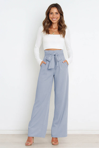 Aira | Lightweight Linen Palazzo Pants for Women, Wide Summer Pants, Elegant and Comfortable