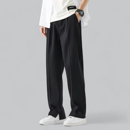 Jerry Men's Wide Straight Pants For Comfort And Style Office To Casual Wear All Day Comfort
