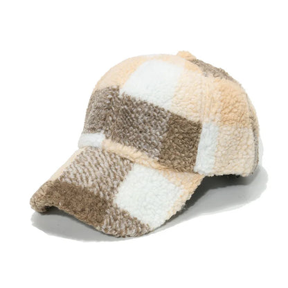 Highland Sherpa Cap Cotton Sherpa Exterior With Adjustable Fit Lumberjack Plaid For Outdoor Enthusiasts