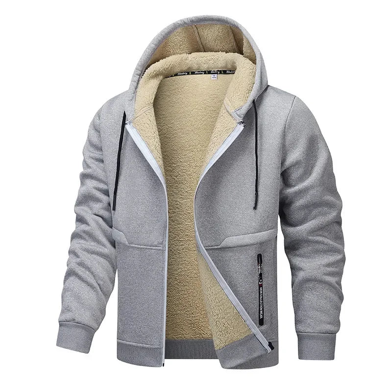 Men's Casual Winter Jacket Versatile Warmth With Full Front Zipper And Soft Lining For Everyday City Wear
