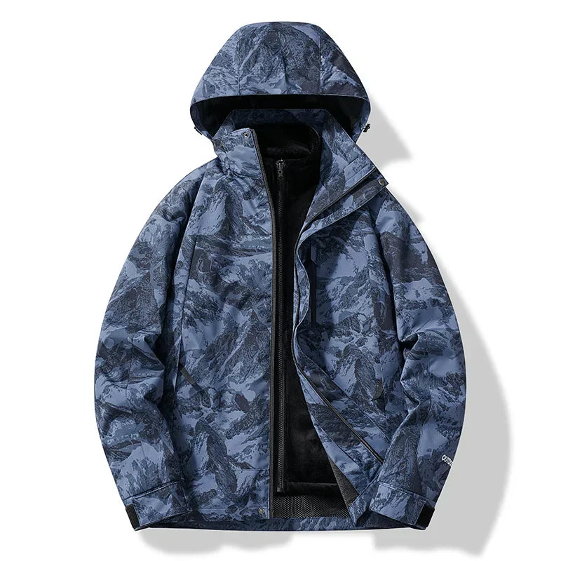 Adam Men's Winter Hooded Ski Zip Up Jacket by TrendAura Warm Insulated Snow Sports Coat