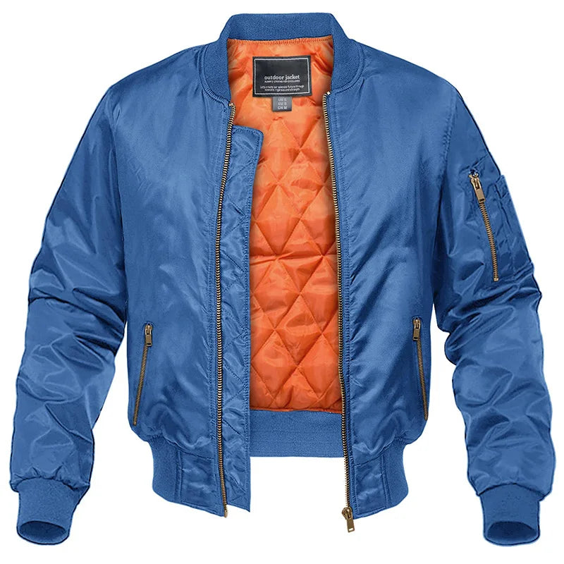 Mens Quilted Bomber Jacket Warmth And Style