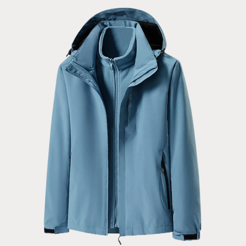 Men's Windbreaker Hoodie Jacket Ultralight Windproof Outdoor Hiking Gear with Zippered Pockets