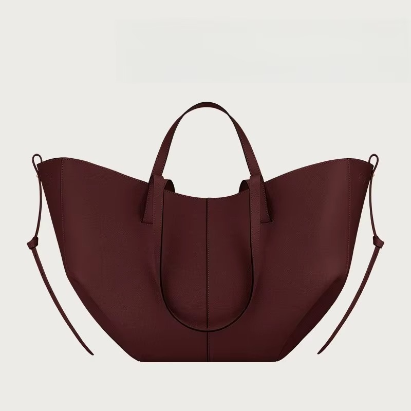 TrendAura Women's Leather Tote Bag With Winged Design And Large Capacity - Elegant Practical Workday Companion