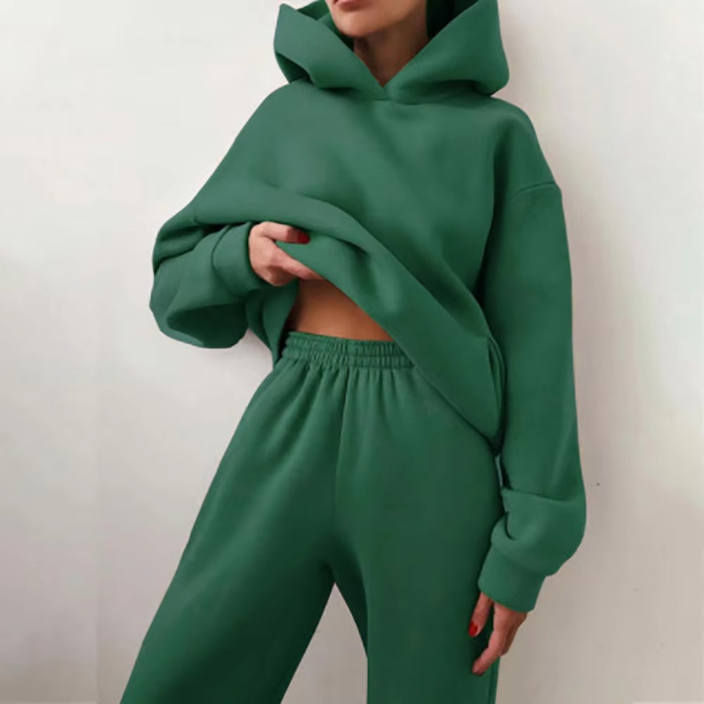 Women's Tracksuit - Oversized Hoodie & Joggers - Soft Cotton - Relaxed Fit