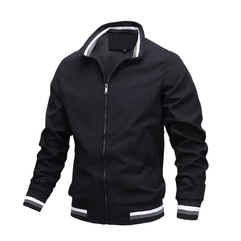 Men's Waterproof Stand Collar Windbreaker Jacket For Autumn And Winter Warmth And Everyday Confidence