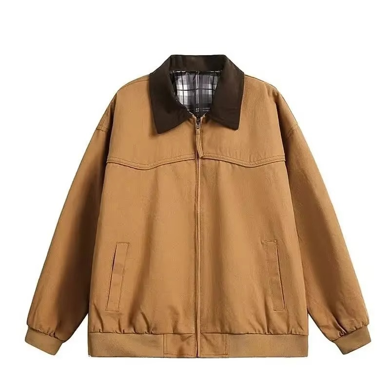 TrendAura American Vintage Cotton Workwear Jacket for Men All Day Comfort Durable Style