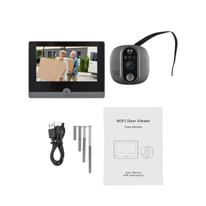 VizioBell - WiFi doorbell with 120° angle, night vision and two-way audio - Smart home security