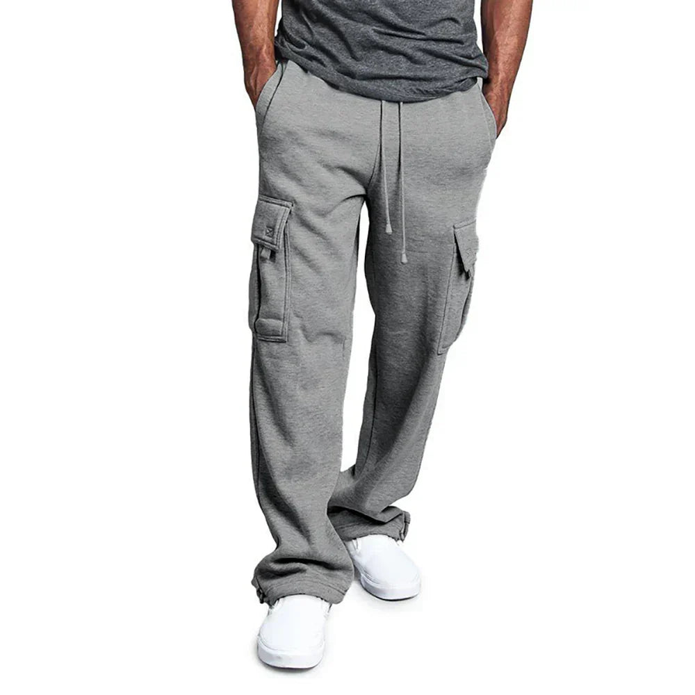 Mens Utility Multi Pocket Cargo Pants For Outdoor Work And Everyday Comfort Durable All Day