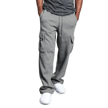 Mens Utility Multi Pocket Cargo Pants For Outdoor Work And Everyday Comfort Durable All Day