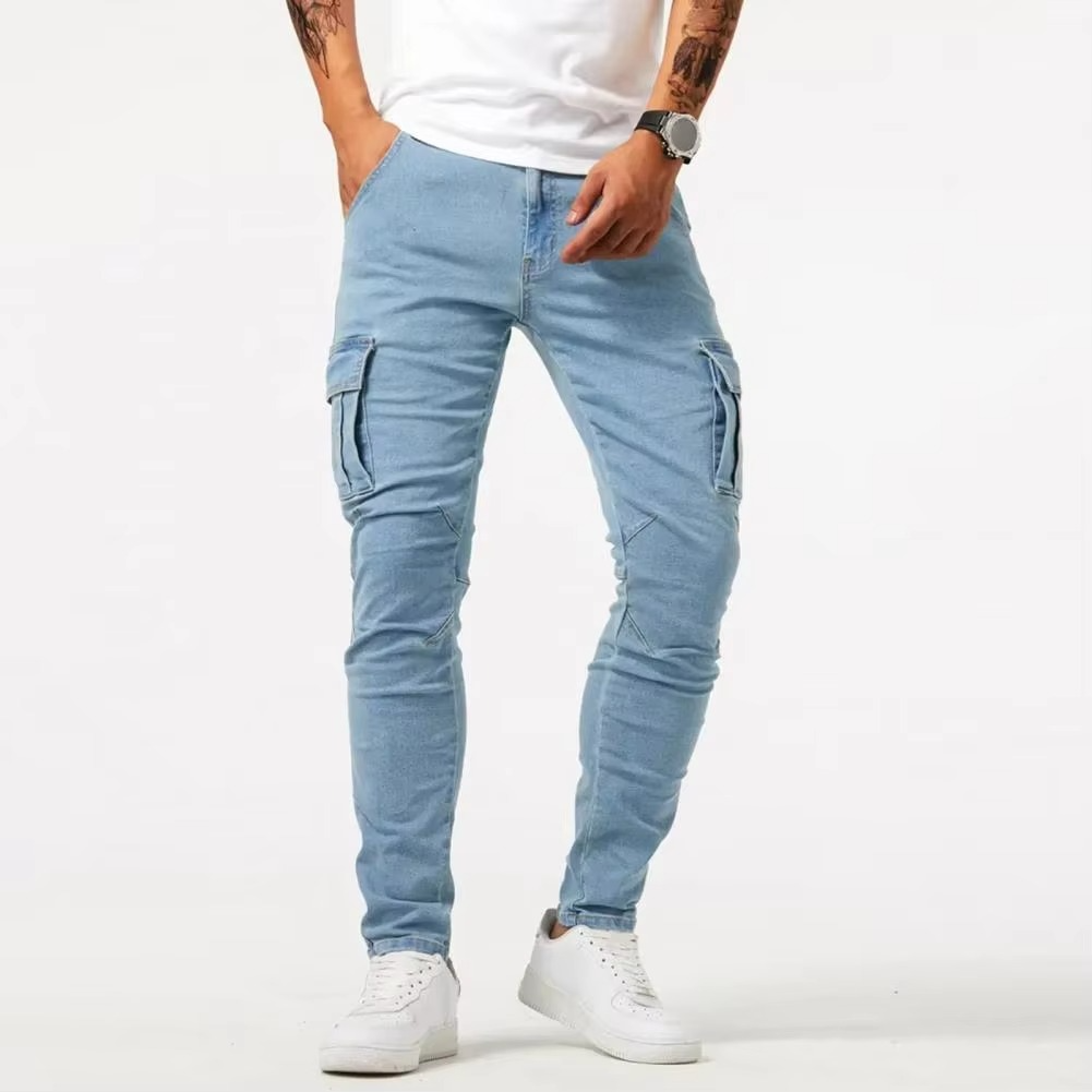 Men's Slim Fit Work Pants With Reinforced Pockets And Stretch Fabric For All Day Comfort And Mobility