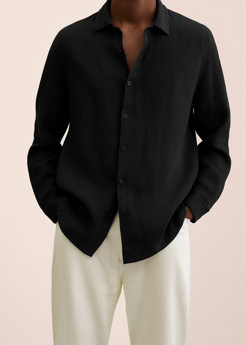 Albert Linen Shirt For Men Comfortable Everyday Wear Premium High Quality Durable