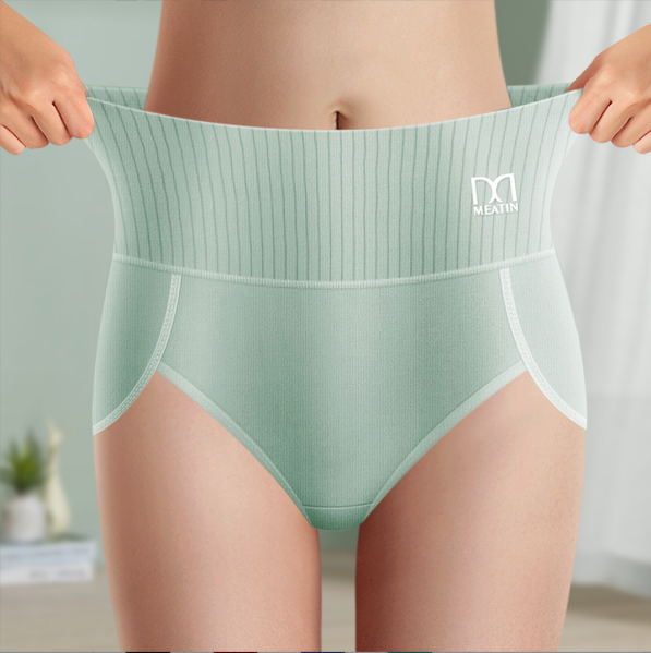 Women's High-Waist Briefs with Shaping Design and Comfortable Fit
