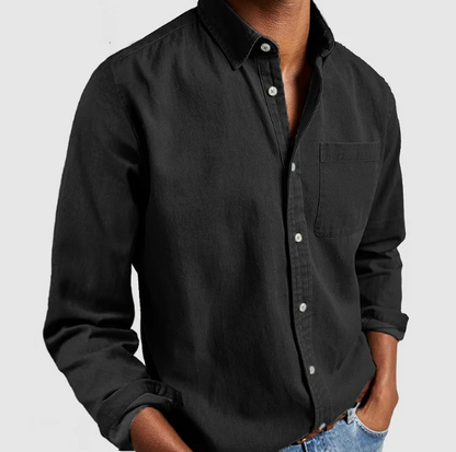 TrendAura Nordic Flair Mens Button Closure Regular Fit Long Sleeve Shirt With Chest Pocket