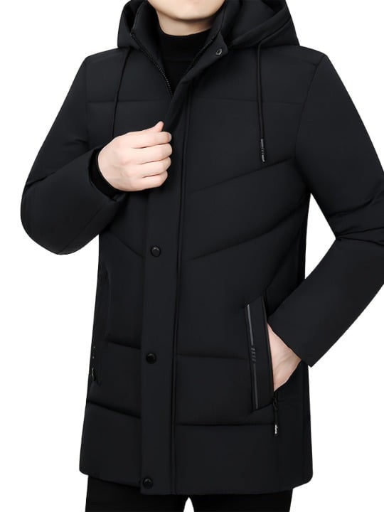 Carter Puffer Jacket Unisex Lightweight Thermal Winter Coat with Detachable Hood for Cold Days