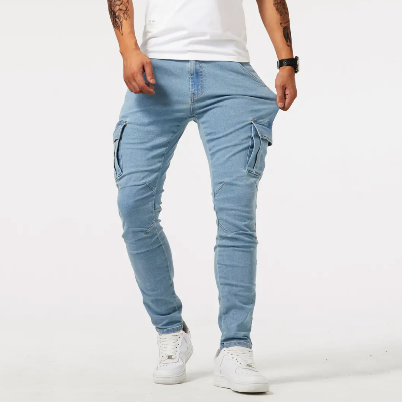 Denim Cargo Jeans For Men With 4 Way Stretch And Versatile Pockets For Everyday Confidence Sydney