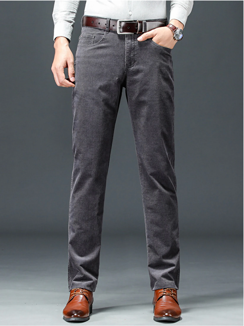 Andrew Men’s Slim Fit Chino Pants by TrendAura Tan Tailored Chinos for Work or Casual Wear