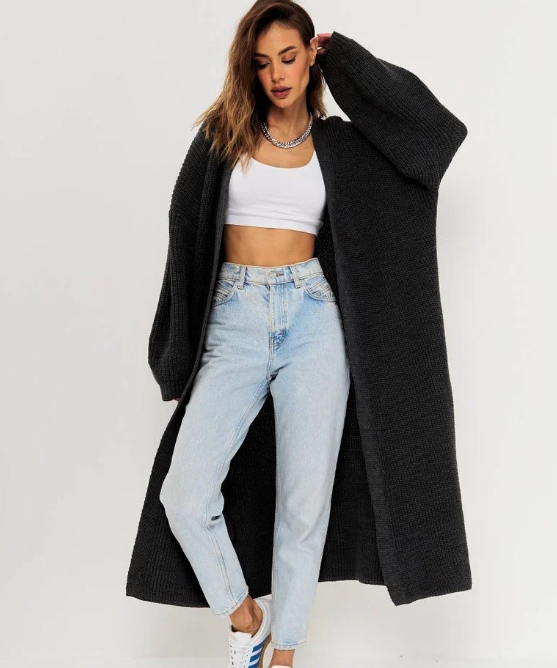 Women’s Longline Knit Cardigan | Oversized