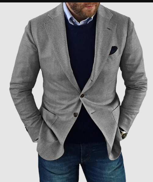 Anders Mens Cardigan With Lapel Collar Premium Soft Stretch Knit For Everyday Stylish Comfort