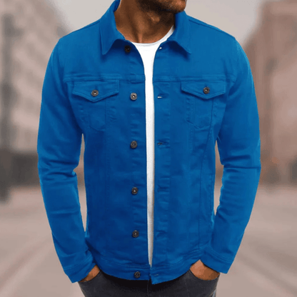 Saif Denim Jacket For Men Trendy Urban Style Durable High Quality Material For Everyday Casual Wear