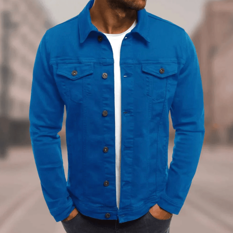 Mens Denim Jacket Philipe Slim Fit Urban Streetwear For Style Conscious Men Hip Hop Inspired