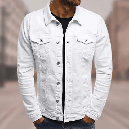 Saif Denim Jacket For Men Trendy Urban Style Durable High Quality Material For Everyday Casual Wear