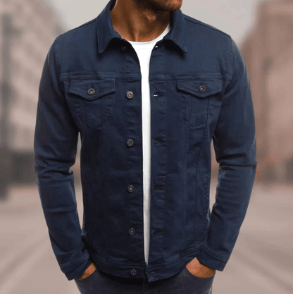 Saif Denim Jacket For Men Trendy Urban Style Durable High Quality Material For Everyday Casual Wear