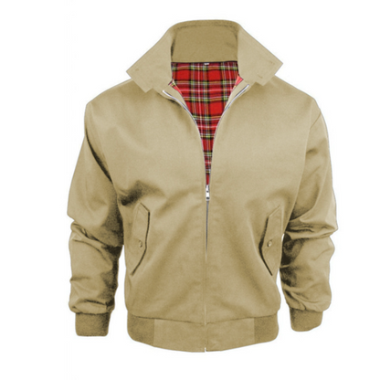 Mens Retro Bomber Jacket Harrington Cut Vintage Style For City Wear With Modern Attitude
