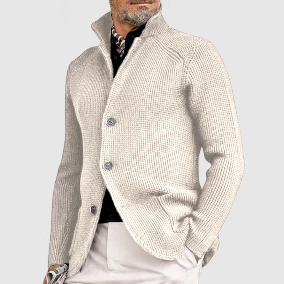 Damian Cotton Cardigan For Men By TrendAura Timeless Comfort Smart Casual Knit Layering