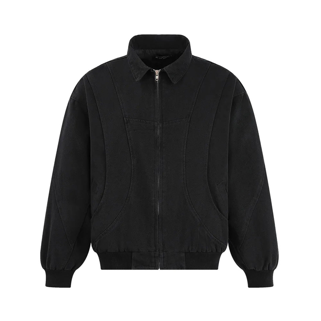 Retro Spliced Canvas Jacket